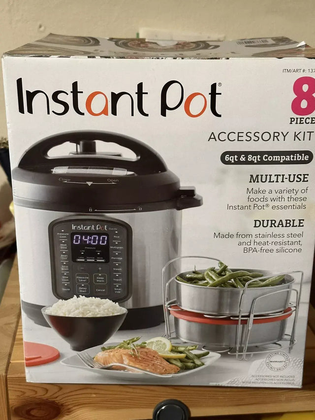 Instant Pot Cooking & Baking 8 Piece Accessory Kit 6 Or 8 Quart Compatible NEW