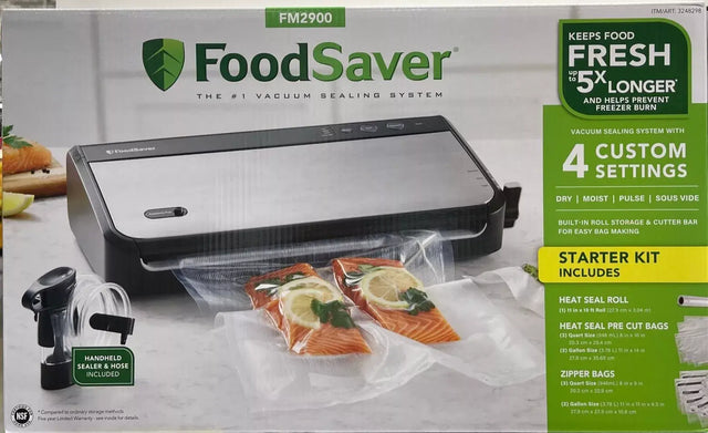 FoodSaver Vacuum Sealing System with Handheld Sealer Attachment FM2900