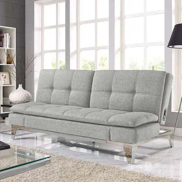 1570186 Serta Reuben 78.7'' Tufted Multi-Functional Convertible Sleeper Sofa