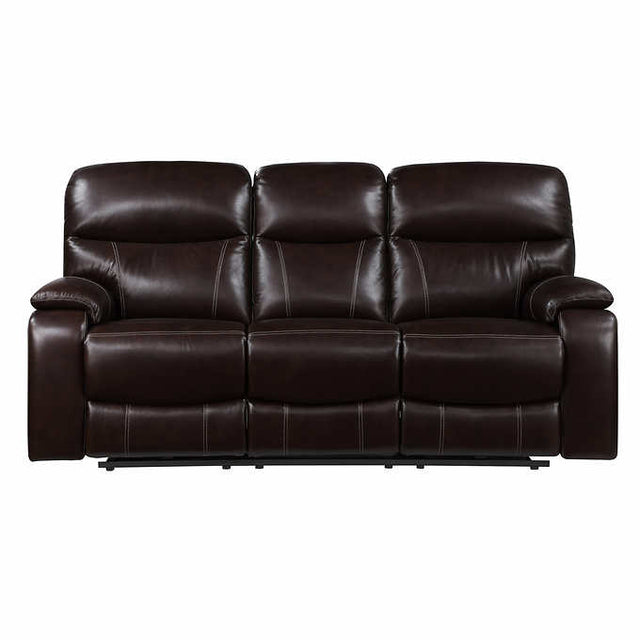 1441837 Fallon Leather Power Reclining Sofa with Power Headrests