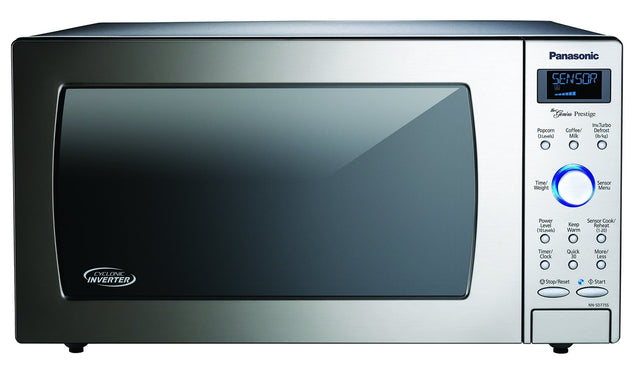 Panasonic NN-SD775S Microwave Oven - Single - 1.6 ft³ Capacity - Microwave, Steaming, Braising, Poaching - 10 Power Levels - 1250 W Microwave Power - 14.96" Turntable - 120 V AC - Countertop - Stainless Steel