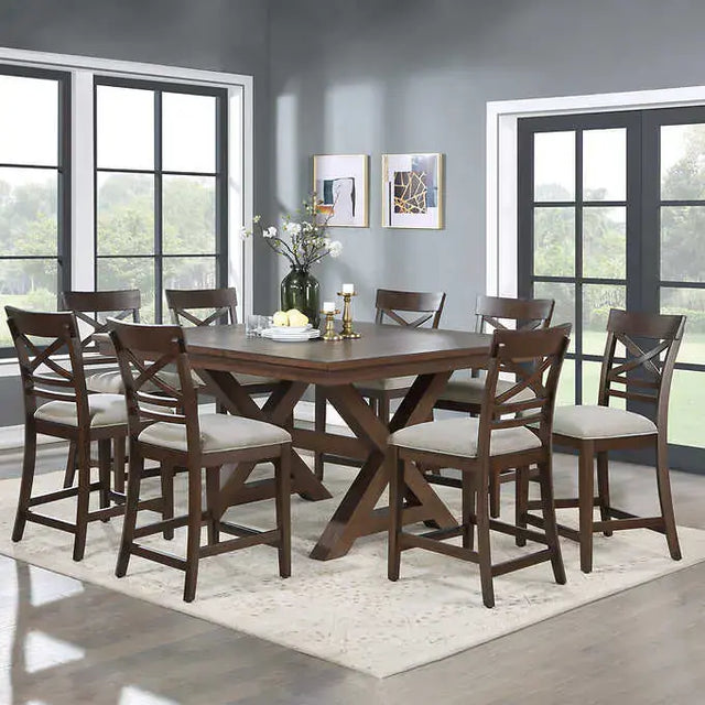 Collins 9-piece Counter-Height Dining Table Set