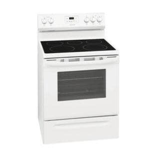 FCRE3052AW Frigidaire  30-in Smooth Surface 5 Elements 5.3-cu ft Freestanding Electric Range (White)