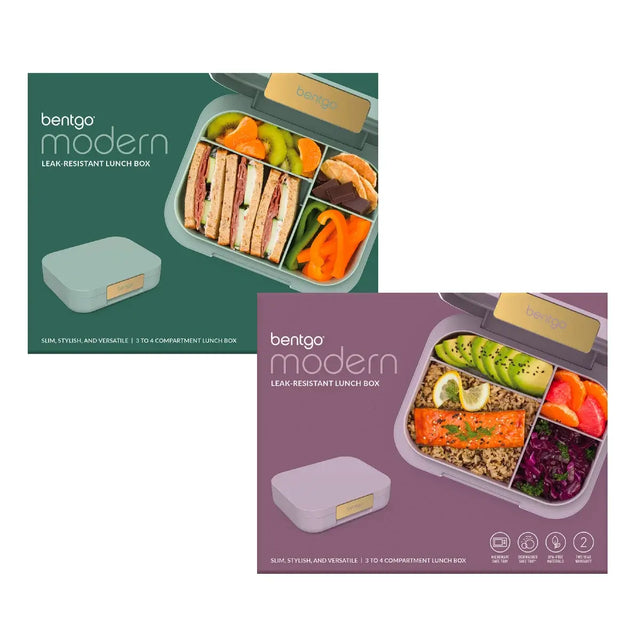 BGMDN2P-1 Bentgo Modern Leak-Resistant Lunch Box, 2 Pack