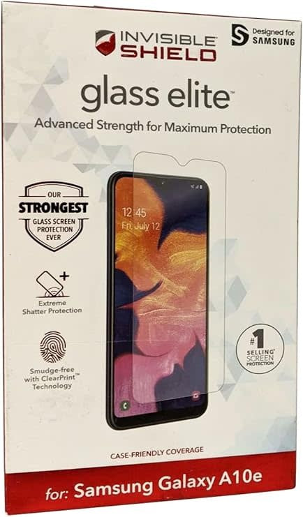 ZAGG for Galaxy A10e InvisibleShield Glass Elite Screen Protector - Clear