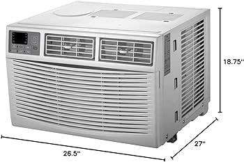 2AW24000EA  24001 BTU Electronic 230-Volt Plug Window Air Conditioner in White