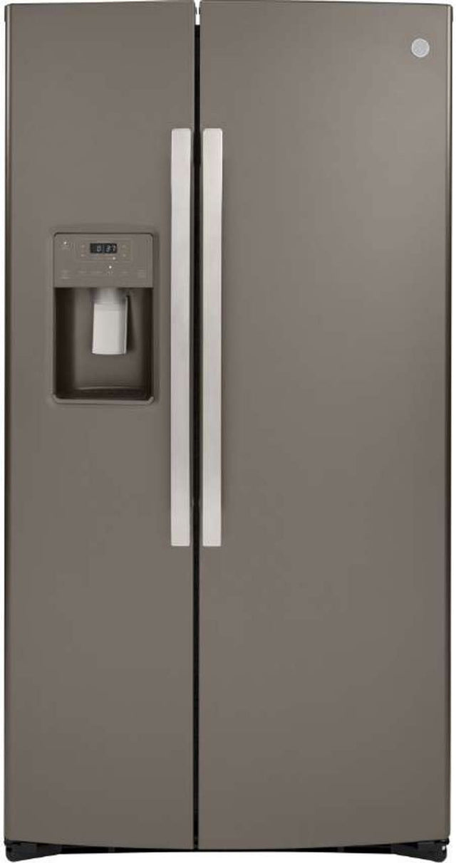 GE Appliances GZS22IMNES GE® 21.8 Cu. Ft. Counter-Depth Side-By-Side RefrigeratorAND Fingerprint Resistant