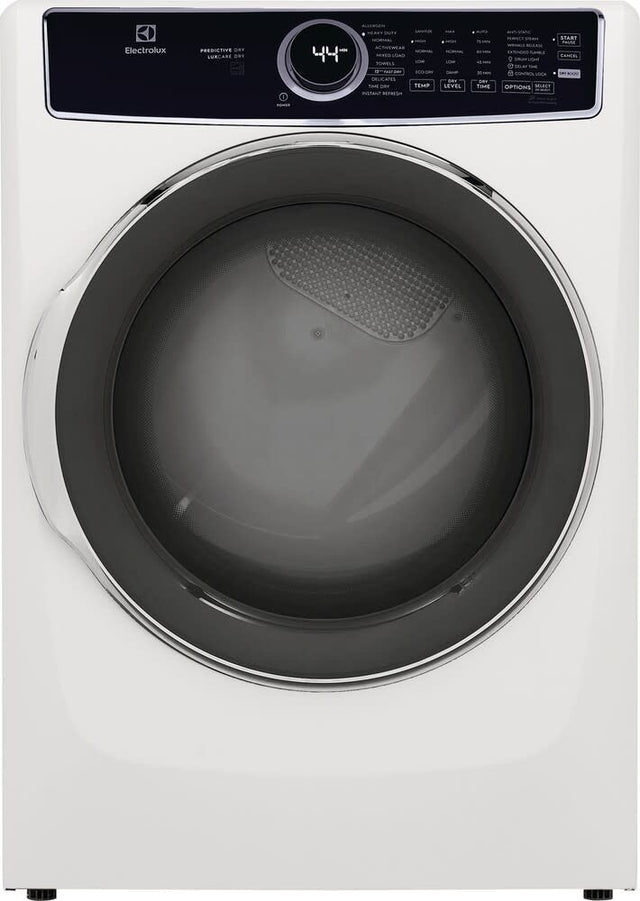 ELFGW7537AW 8 cu. ft. White Front Load Perfect Steam Gas Dryer with LuxCare Dry and Instant Refresh