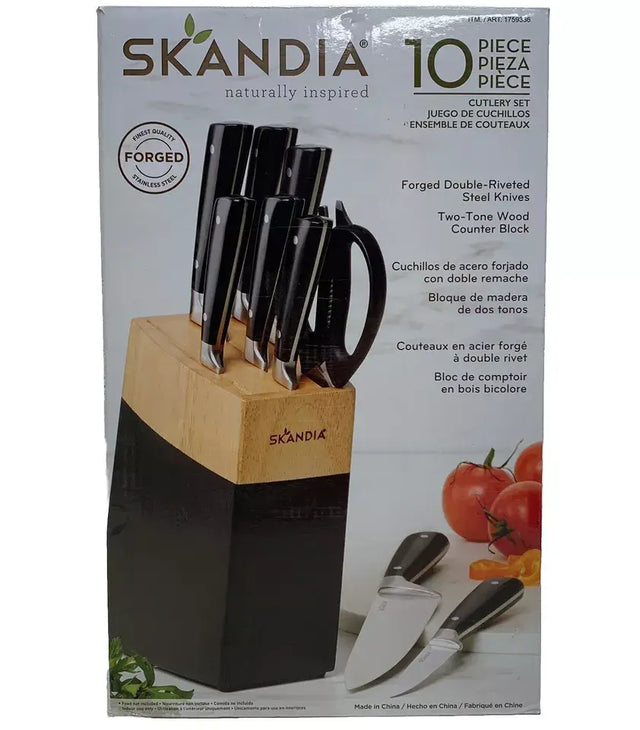 1759336 Skandia Constract 10-piece Knife Block Set