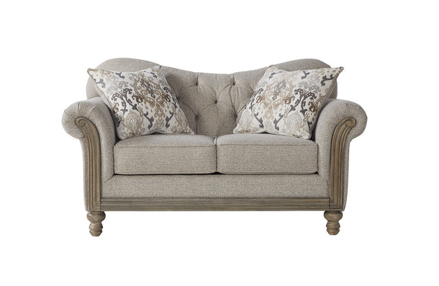 8725LS04 - Hughes Furniture Sandstone Oyster Loveseat