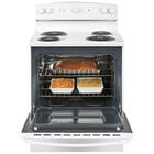 jb256dmccGE  30-in 4 Elements 5-cu ft Self-Cleaning Freestanding Electric Range (White)