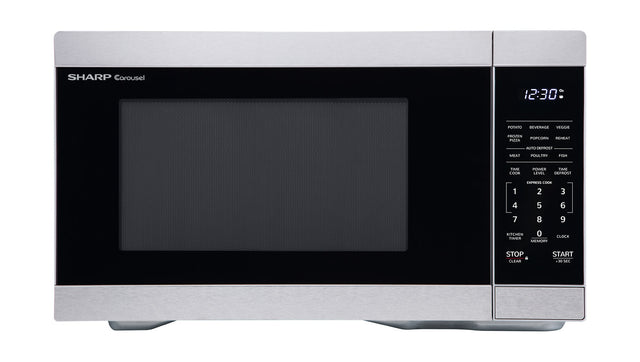 SMC1162HS  Sharp 1.1 cu ft. Mid-Size Countertop Microwave Oven