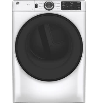 GFD55ESSNWW GE® 7.8 cu. ft. Capacity Smart Front Load Electric Dryer with Sanitize Cycle GFD55ESSNWW