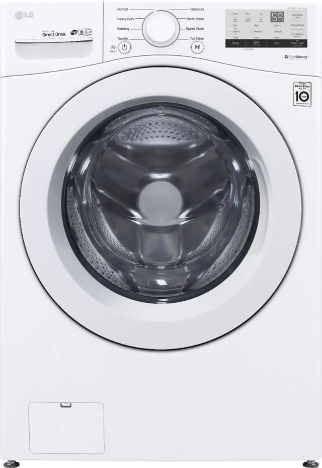 WM3400CW 4.5 Cu. Ft. LG Stackable Front Load Washer in White with Coldwash Technology