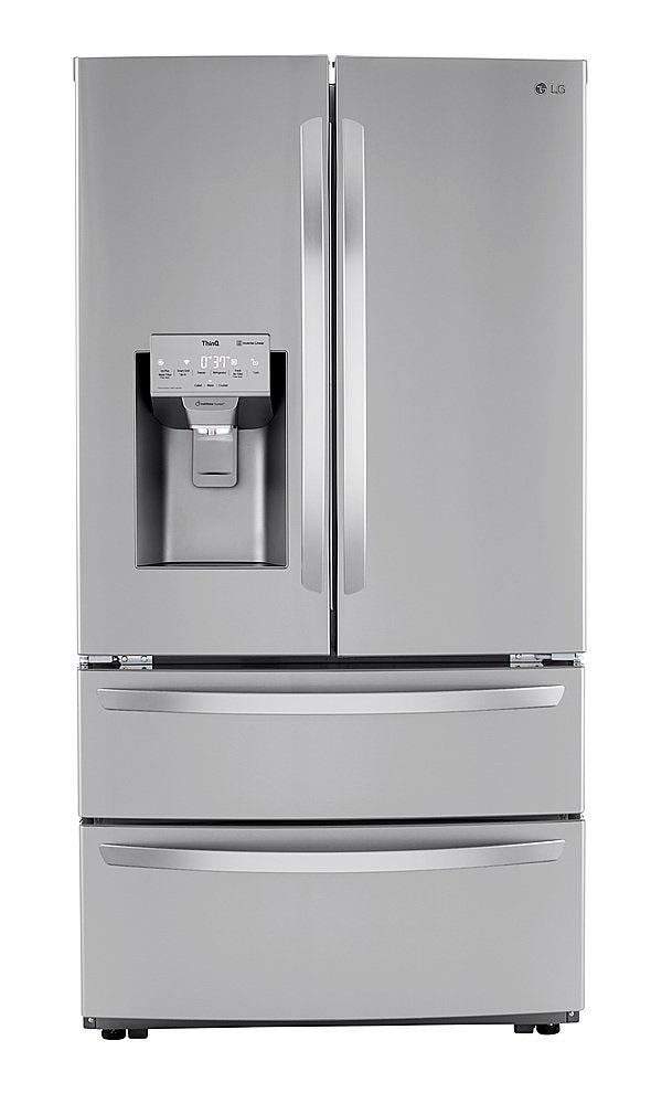 LRMXS2806S LG 28 Cu. Ft. 4 Door French Door Smart Refrigerator with Dual Ice with Craft Ice and Double Freezer in Stainless Steel