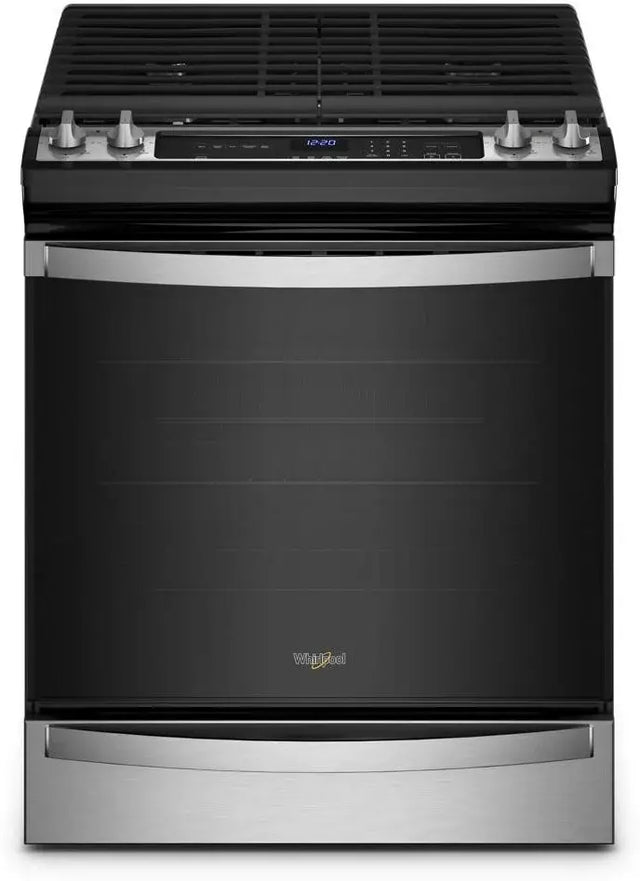 WEG745H0LZ Whirlpool - 5.8 Cu. Ft. Freestanding Gas True Convection Range with Air Fry for Frozen Foods - Stainless Steel