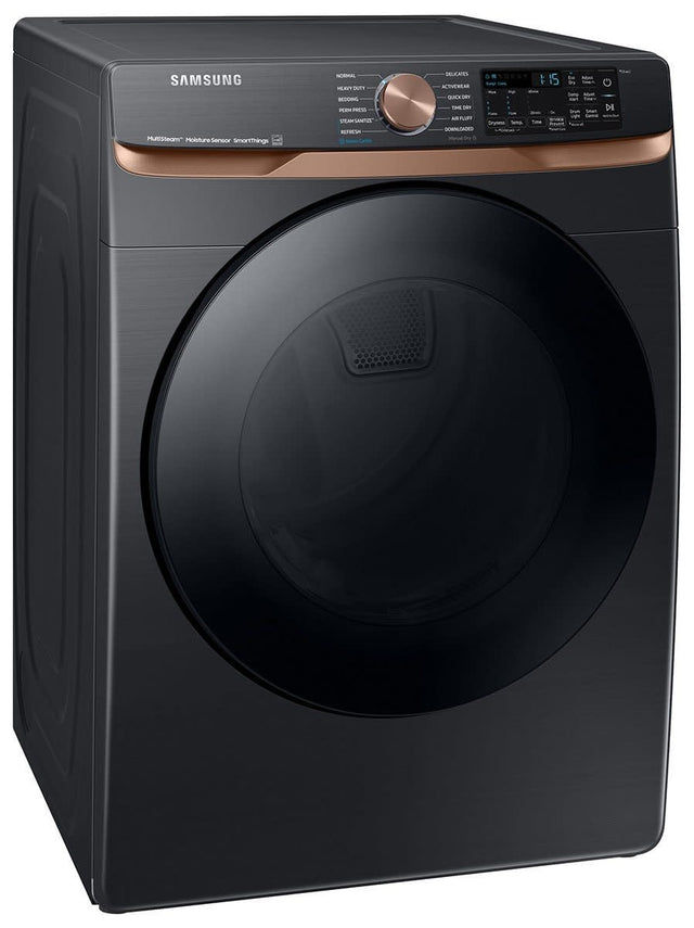 DVE50BG8300V  7.5 cu. ft. Smart Electric Dryer in Brushed Black with Steam Sanitize+ and Sensor Dry