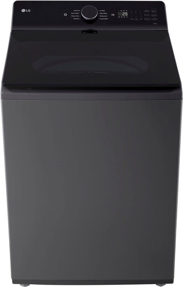 WT8400CB - LG  5.5 Cu. Ft. High Efficiency Smart Top Load Washer with EasyUnload - Matte Black