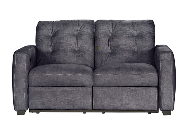 53019DRSSS01 - Hughes Furniture Dbl Double Reclining Loveseat in Supple Shadow