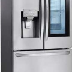 LFXS28596S LG 28 cu. ft. 3 Door French Door Smart Refrigerator with InstaView Door-in-Door in PrintProof Stainless Steel