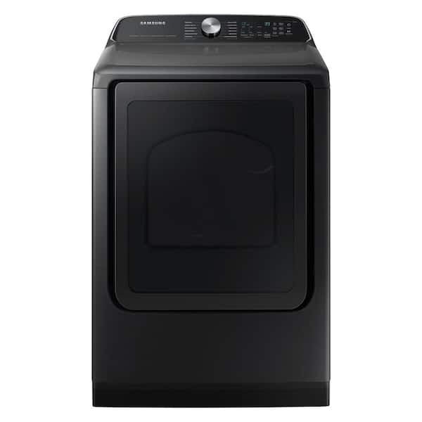 DVG55CG7100V Samsung - 7.4 Cu. Ft. Smart Gas Dryer with Steam Sanitize+ - Black