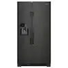 USED WHIRLPOOL 15 DAY STORE  WARRANTY WRS325SDHB -24.5-cu ft Side-by-Side Refrigerator with Ice Maker, Water and Ice Dispenser (Fingerprint Resista