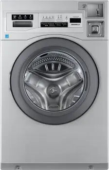 WHLFP817MC2-27 Inch Front Load Washer with 3.5 Cu. Ft. Capacity, 15,000+ Cycle Life, 300 G-force Extraction, 8-Point Suspension, Heavy-Duty SKF Bearings, 4 Wash Cycles, Real-Time Clock, ADA Compliant, and ENERGY STAR® Certified: Coin/Card and OPL