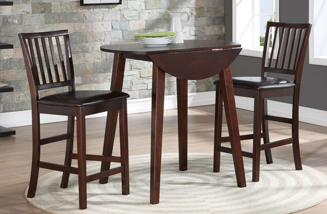 D368 - NATIONWIDE 5-Piece Pub Dining Set with 2 Drop Leafs