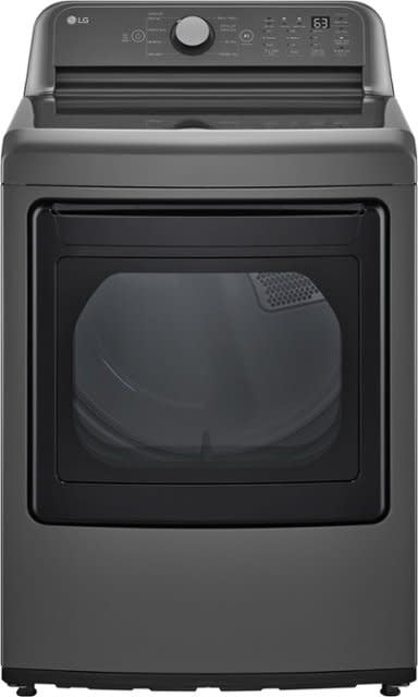 DLE7150M LG 7.3 cu. ft. Vented Electric Dryer in Middle Black with Sensor Dry Technology