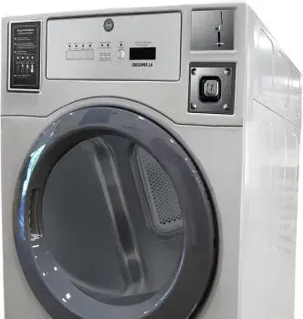 DLHF0817EC Commercial Laundry 7 cu. ft. Gray Electric Dryer Coin-Operated and Free Use