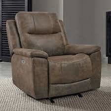 Barcalounger Cyprus Fabric Power Glider Recliner with Power Headrest