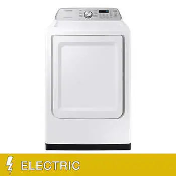 DVE47CG3500W Samsung 7.4-cu ft Smart Electric Dryer (White)