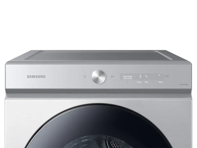 DVE53BB8900T Samsung Bespoke 7.6 cu. ft. Vented Smart Electric Dryer in Silver Steel with AI Optimal Dry and Super Speed Dry