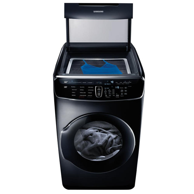 DVE60M9900V Samsung 7.5 cf electric dryer w/ Multi-Steam (Black Stainless)