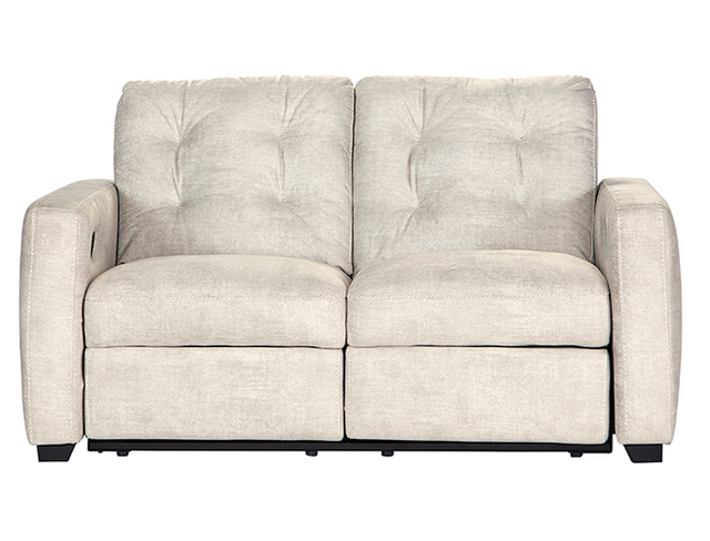 53019DRLSSI01 - Hughes Furniture Dbl Double Reclining Loveseat in Supple Ivory