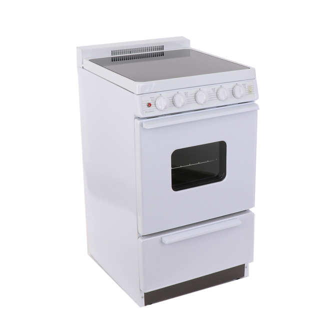 EAS2X0OP 20 in. 2.42 cu. ft. Freestanding Smooth Top Electric Range in White