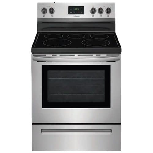 Frigidaire 30-in Smooth Surface 5 Elements 5.3-cu ft Freestanding Electric Range (Easycare Stainless Steel)