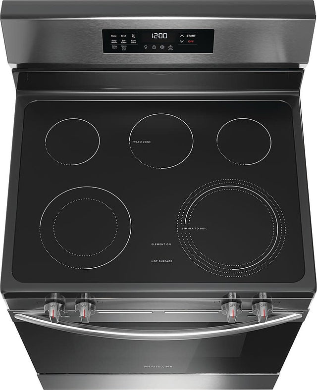 Frigidaire FCRE3083ASA  5.3 Cu. Ft. Freestanding Electric Range with Air Fry - Black Stainless Steel