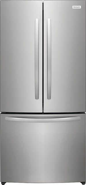 FRFG1723AV  Frigidaire 31.5 in. 17.6 cu. ft. Counter Depth French Door Refrigerator, brushed steel