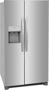 FRSS26L3AF Frigidaire 25.6-cu ft Side-by-Side Refrigerator with Ice Maker, Water and Ice Dispenser (Fingerprint Resistant Stainless Steel) ENERGY STAR