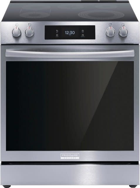 GCFE3060BF Gallery 30 in. 6.2 cu.ft. 5 Element Slide-In Electric Range w/ Total Convection & Air Fry in SmudgeProof Stainless Steel