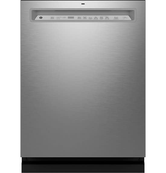 GDF650SYVFS  24 in. Fingerprint Resistant Stainless Front Control Built-In Tall Tub Dishwasher with Dry Boost, 3rd Rack, and 47dBA