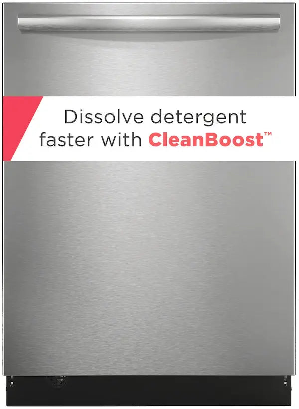 GDSH4715AF \ Frigidaire Gallery - 24 in Top Control Built In Tall Tub Dishwasher in Stainless Steel with 7 Cycles and CleanBoost