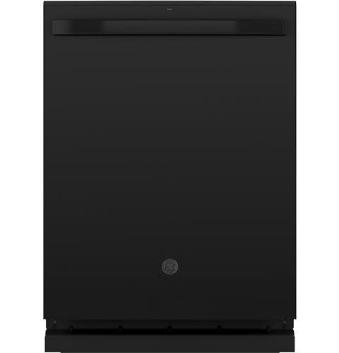 GDT665SGNBB GE 24 in. Black Top Control Built-In Tall Tub Dishwasher with 3rd Rack, Steam Cleaning, and 46 dBA