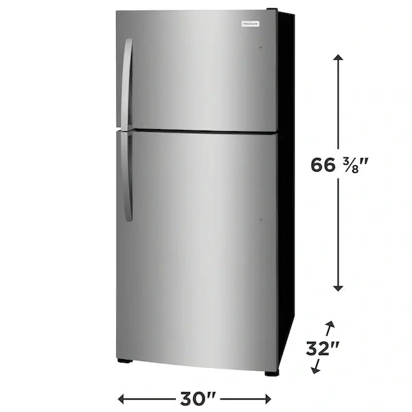 FFHT2022AS Frigidaire 20-cu ft Top-Freezer Refrigerator (Stainless Steel) Garage Ready ENERGY STAR