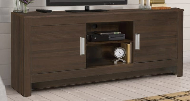 H244 - NATIONWIDE Brown Finish Wood TV Stand