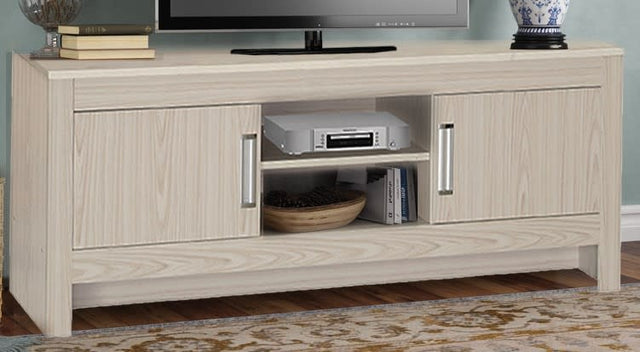 H246 - NATIONWIDE White Wash Wood TV Stand