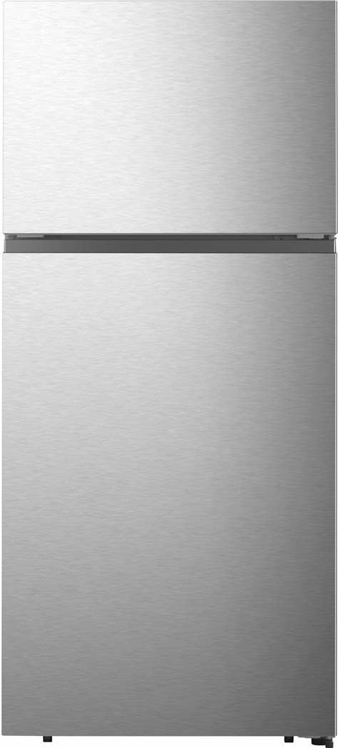 GD HRT180N6AVD Hisense  18-cu ft Top-Freezer Refrigerator (Stainless Steel Look)