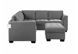 1518066 Thomasville Yvette Fabric Sectional with Storage Ottoman