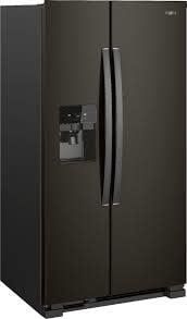 WRS325SDHV 25 cu. ft. Side by Side Refrigerator in Fingerprint Resistant Black Stainless